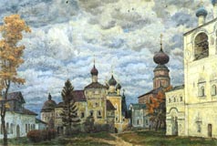 Борисоглебский монастырь. 1991. Холст, масло. 